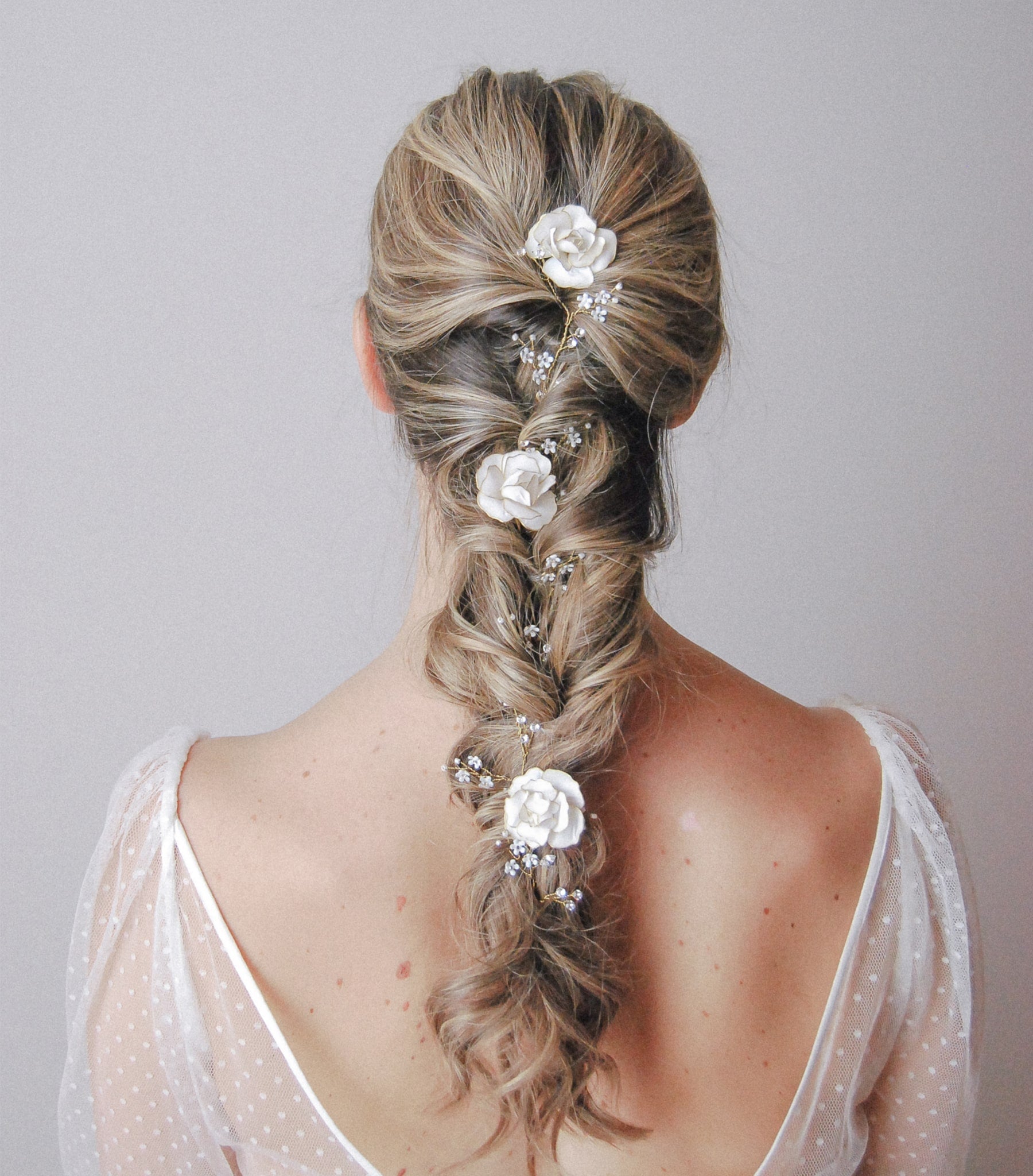 Set di forcine per capelli da sposa con perle: fermaglio per capelli da sposa con cristalli blu vino - Italia Set di forcine per capelli da sposa con perle: fermaglio per capelli da sposa con cristalli blu vino - Italia