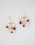 Heart pendant earrings