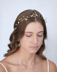 Pearl buds hair crown