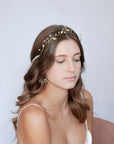 Pearl buds hair crown
