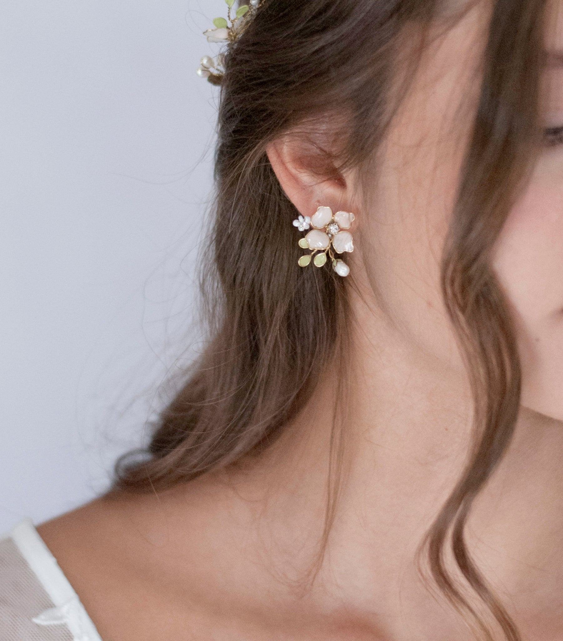 Floral bouquet earrings