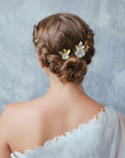 forcine con fiori per capelli