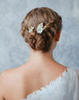 forcine con fiori per capelli