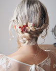 pettinino per matrimonio in rosso