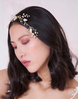 Wire pearl forehead band | Elibre handmade