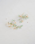 Clip peonie bianche ed eucalipto