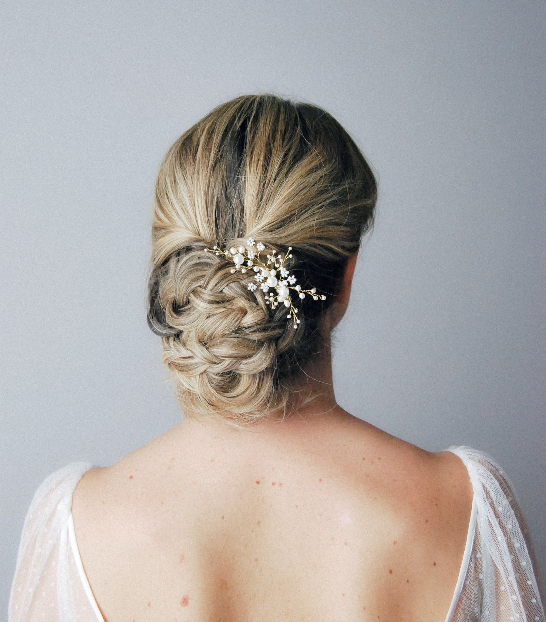 fermaglio di perle per sposa