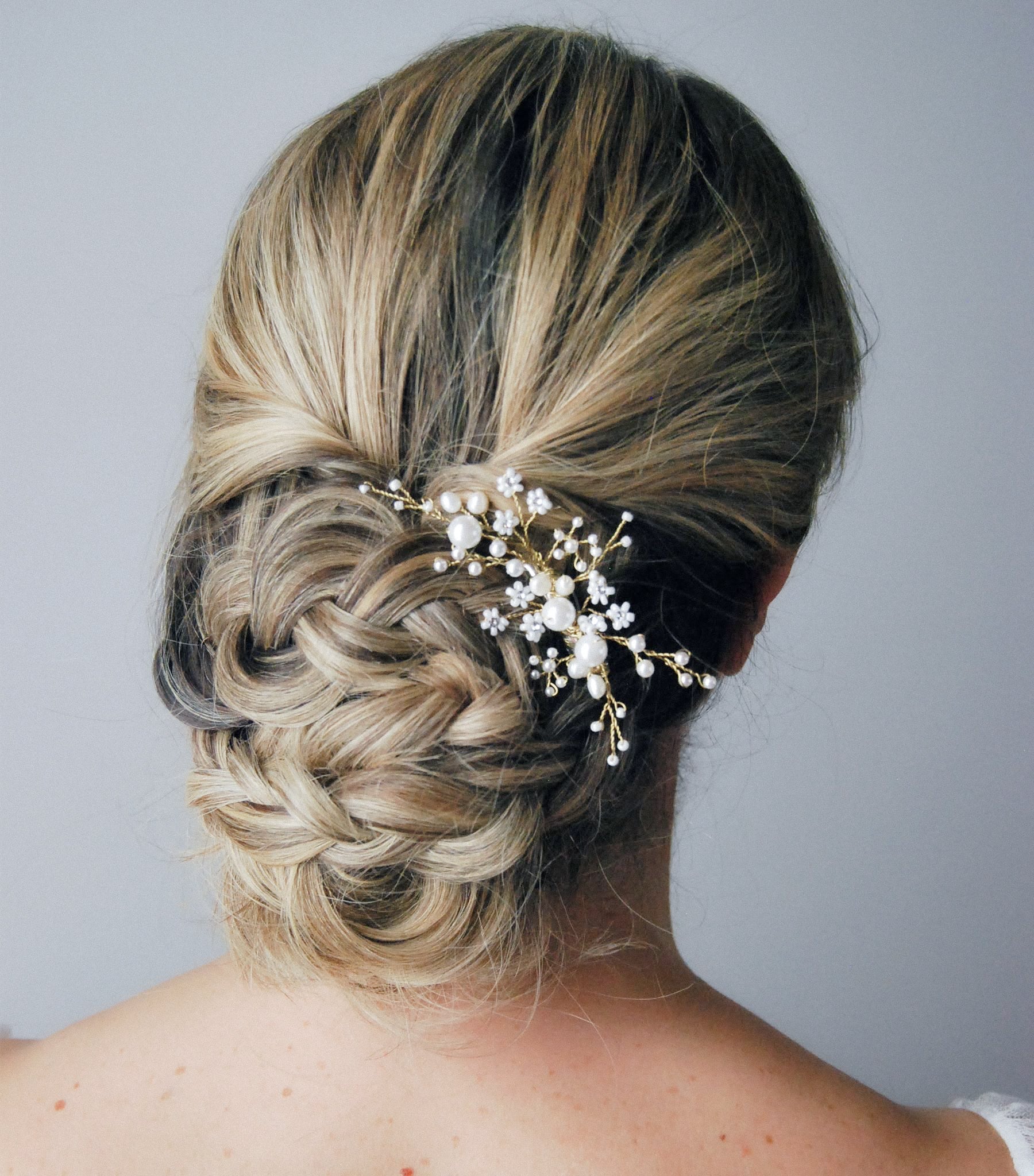 fermaglio di perle per sposa