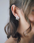 Frangipane flower earrings