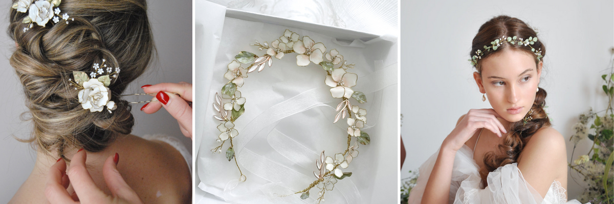 Accessori capelli da sposa artigianali fatti a mano in Italia - Elibre