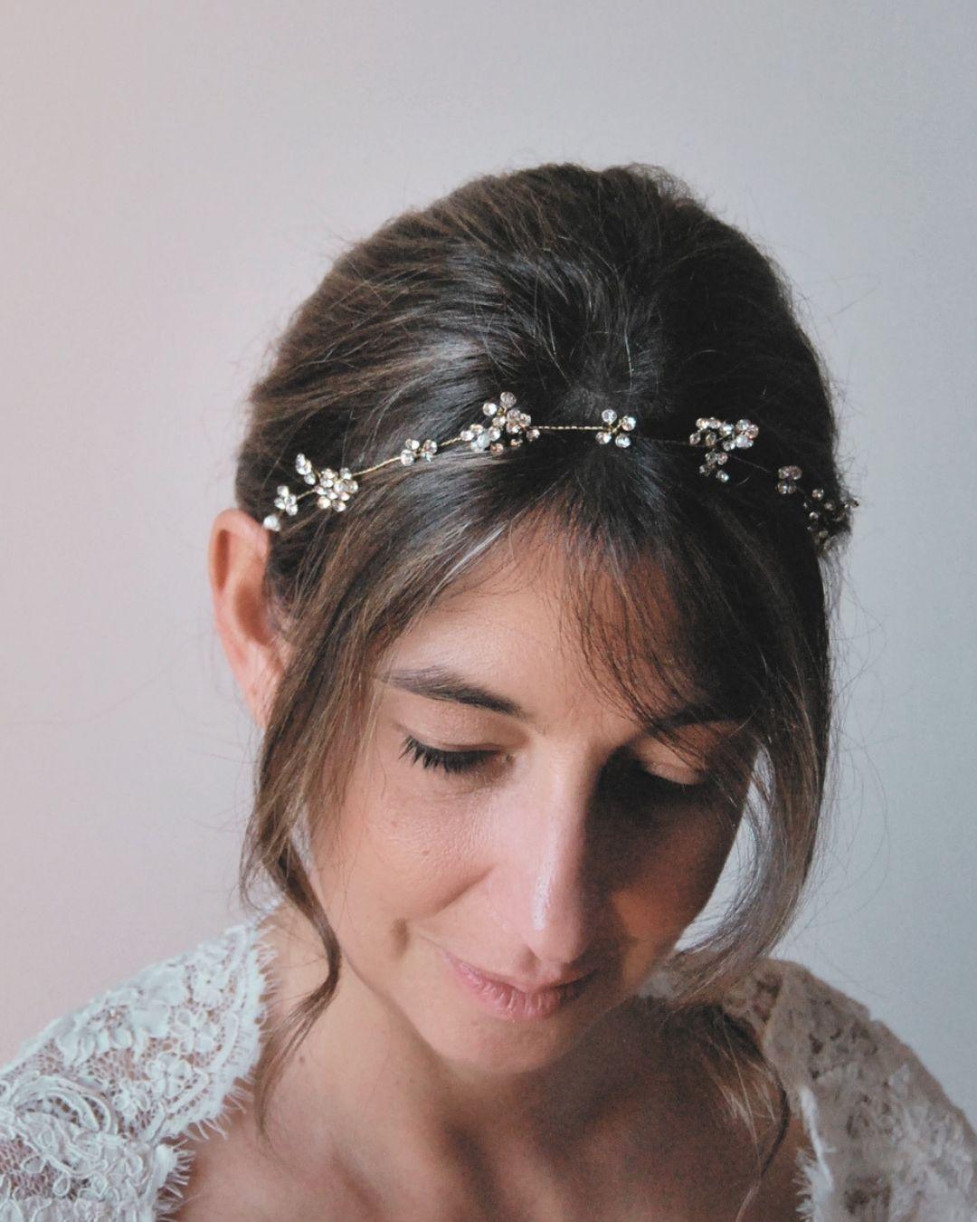 Crystal flower crown
