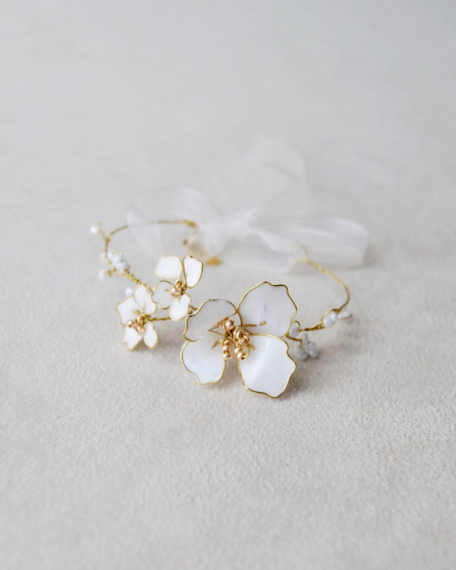 White flower bracelet