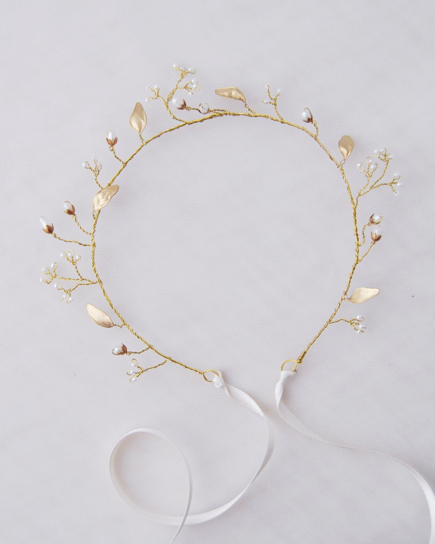 cerchietto capelli con perle