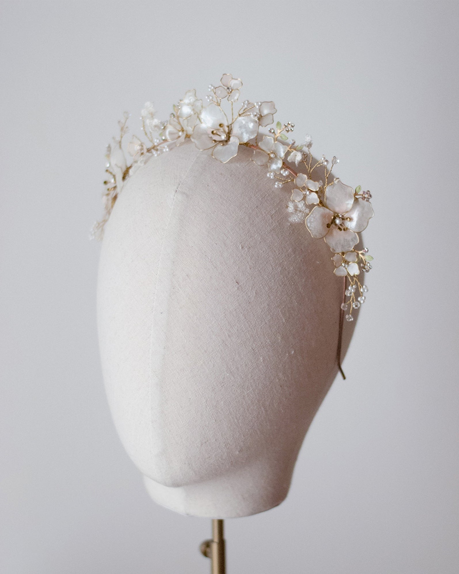Edary Pettini per capelli da sposa con fiori di perle per capelli da sposa, accessori per capelli in cristallo, per donne e ragazze (oro rosa Edary Pettini per capelli da sposa con fiori di perle per capelli da sposa, accessori per capelli in cristallo, per donne e ragazze (oro rosa