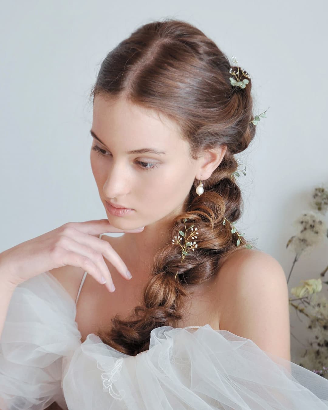 Forcine botaniche eucalipto sposa - Accessori matrimonio naturali artigianali