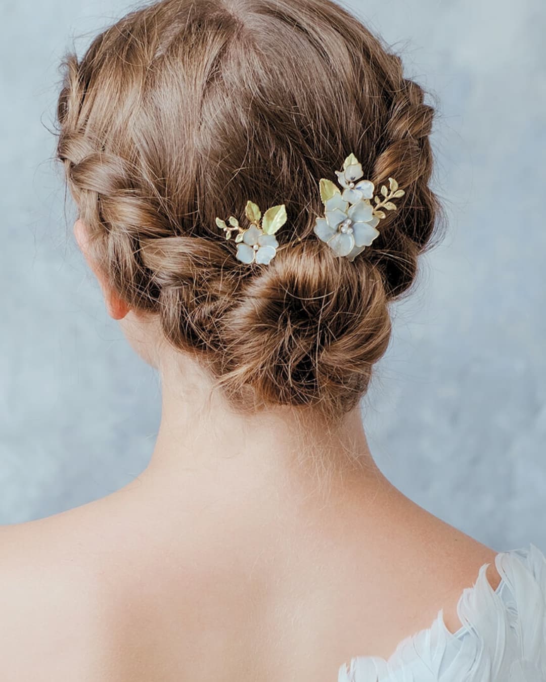 Set di forcine Azurea Petite in azzurro pastello, l'idea moderna per il "qualcosa di blu" della sposa.