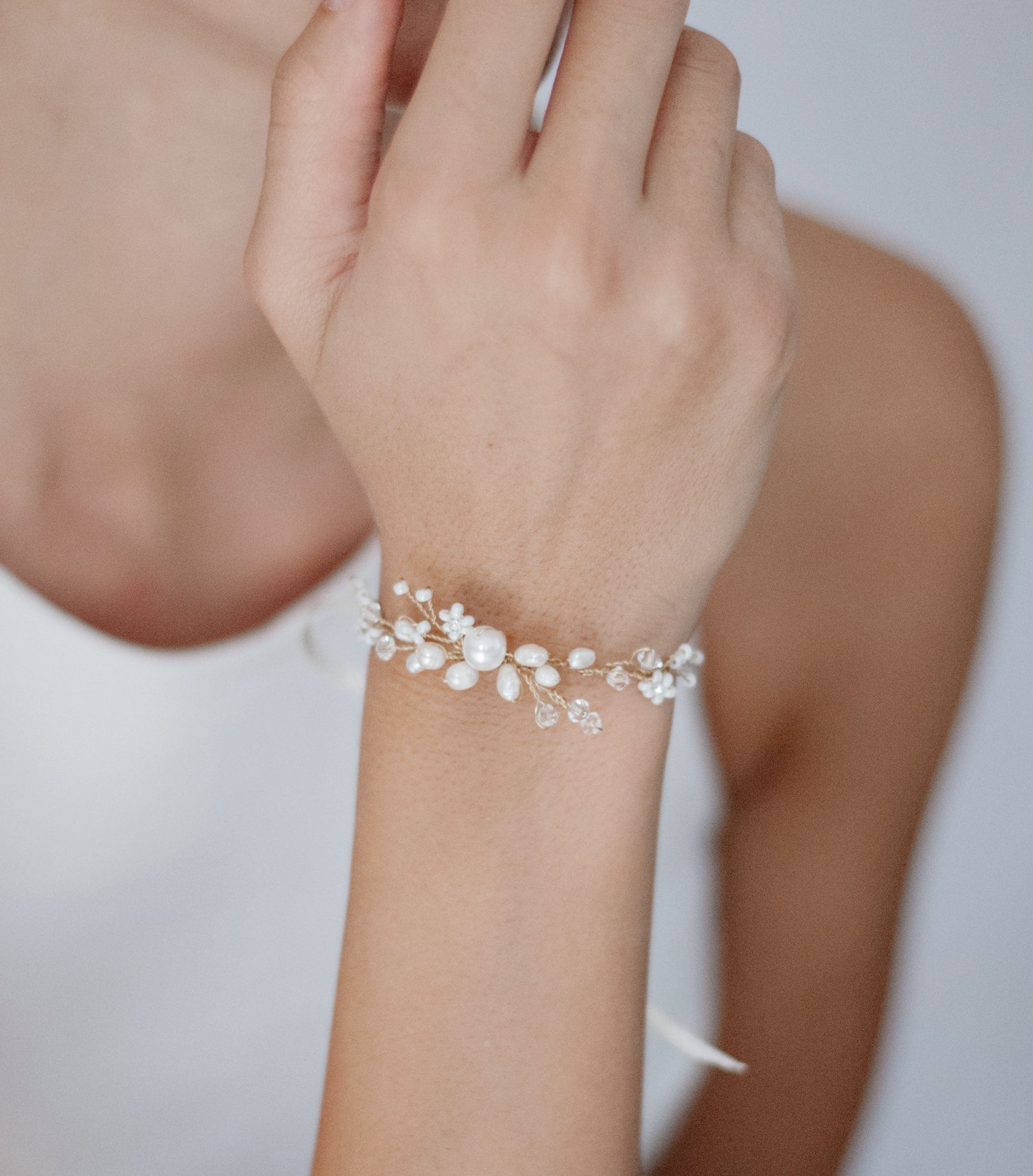 Bracciale bouquet di perle