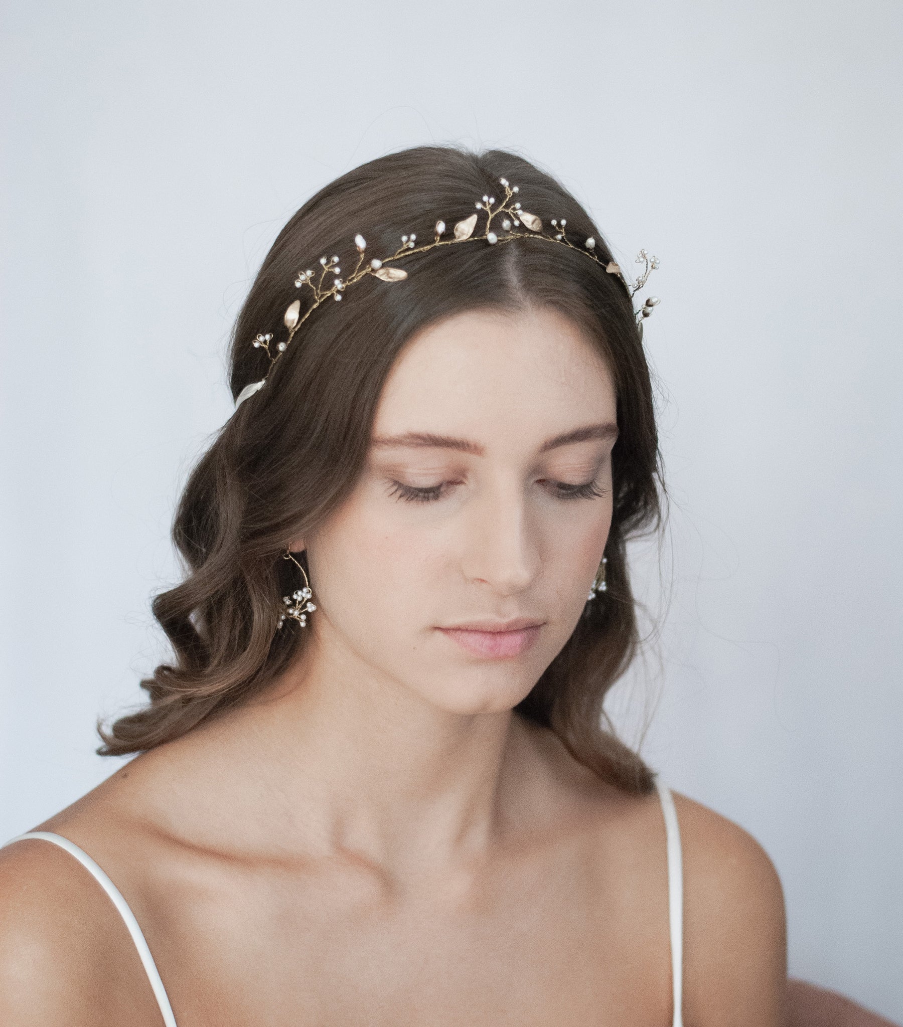 Cerchietto Da Sposa Con Strass - Pettini Regolabili Per Capelli, Oro Cerchietto Da Sposa Con Strass - Pettini Regolabili Per Capelli, Oro