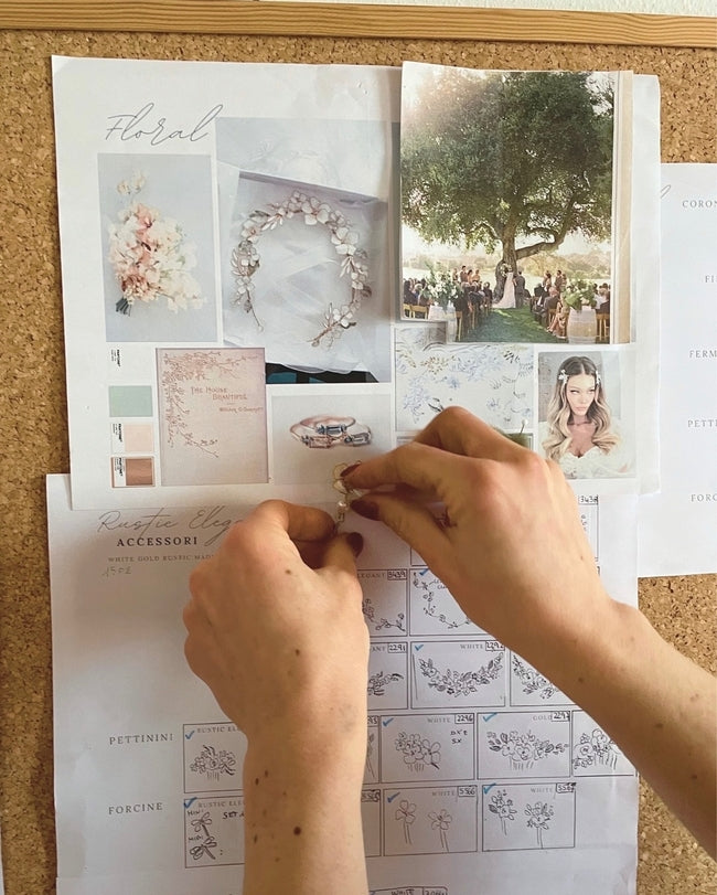 dietro le quinte dell'atelier Elibre dove nascono gli accessori da sposa più raffinati ed eleganti