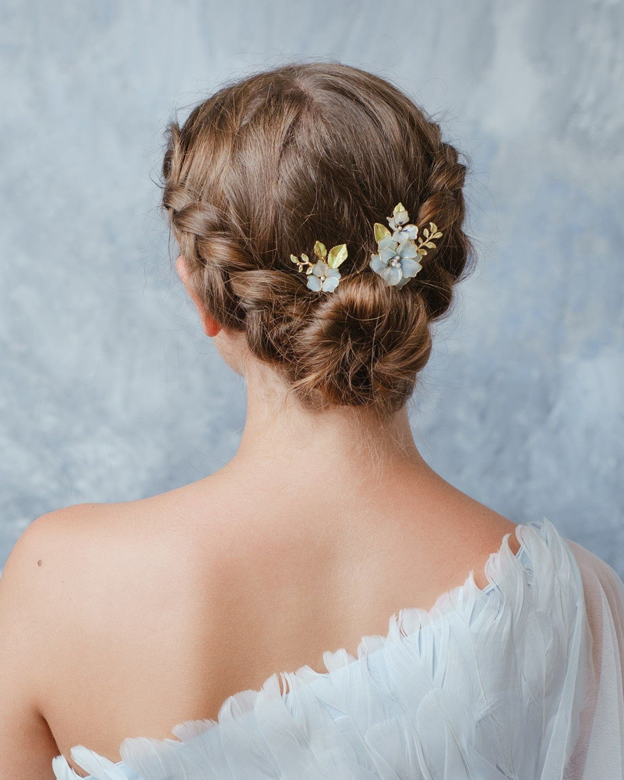forcine con fiori per capelli