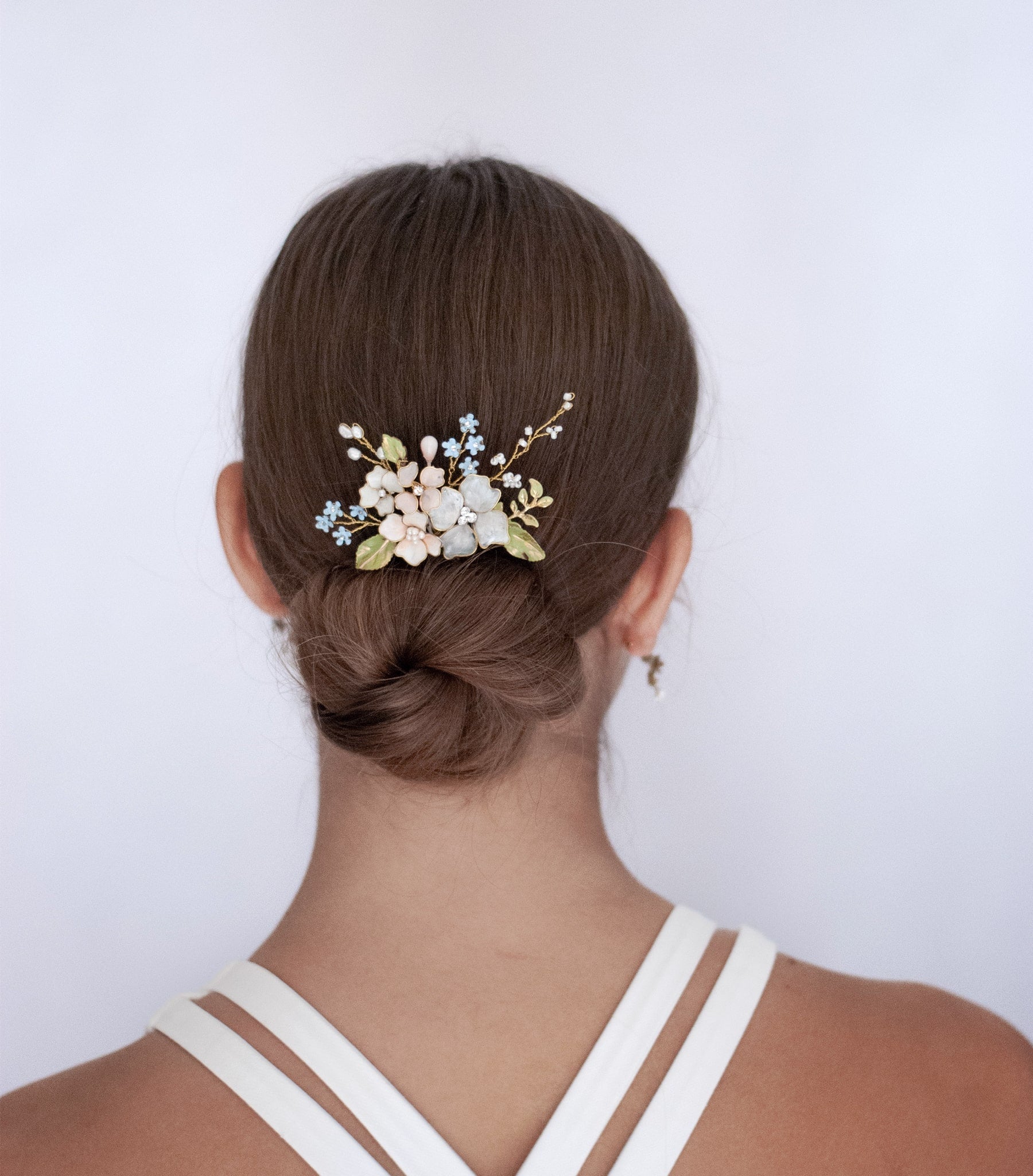 Spring floral hairpin