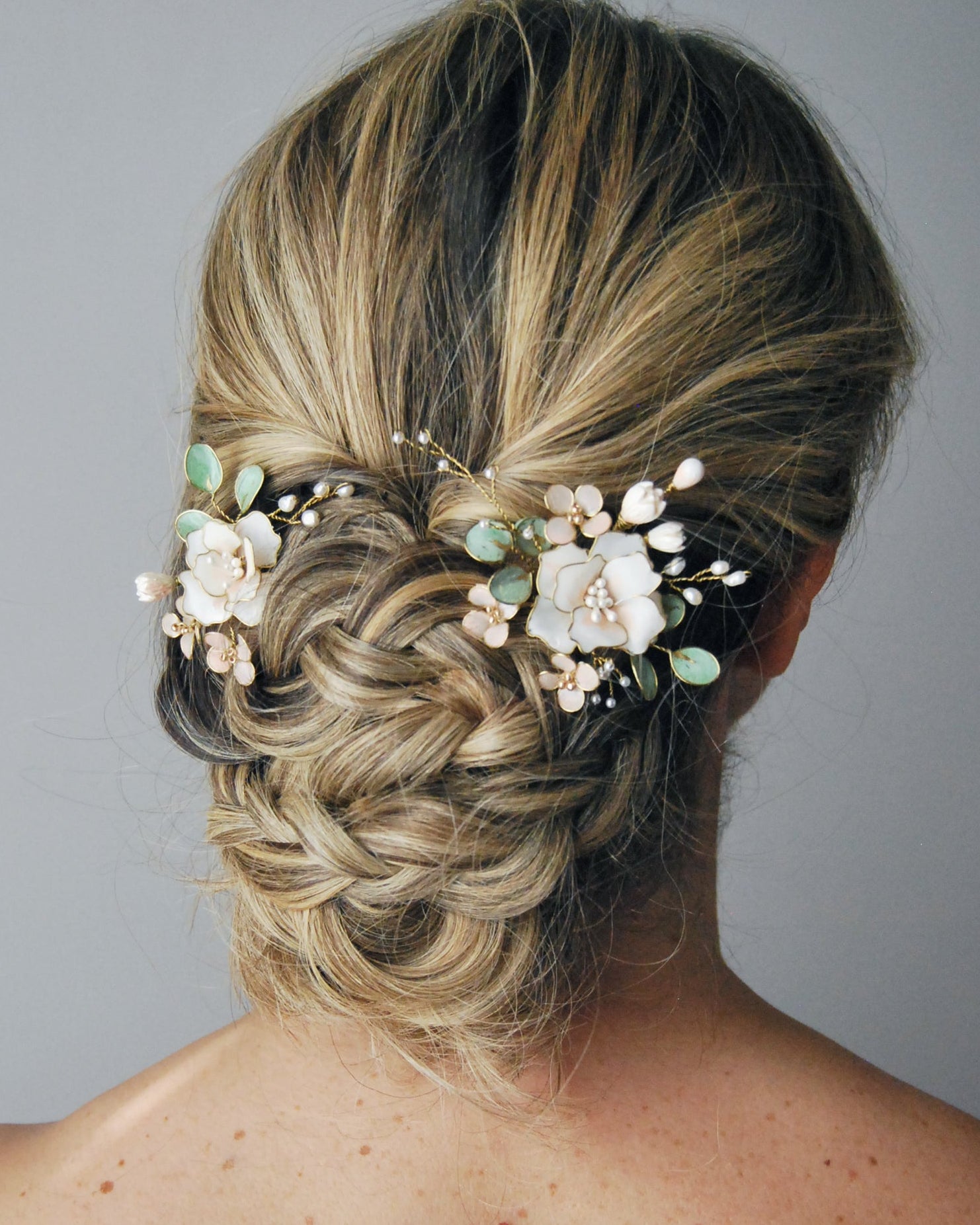 Forcine bouquet peonie bianche - Set 2