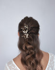 Iridescent flower hairpins - set of 3