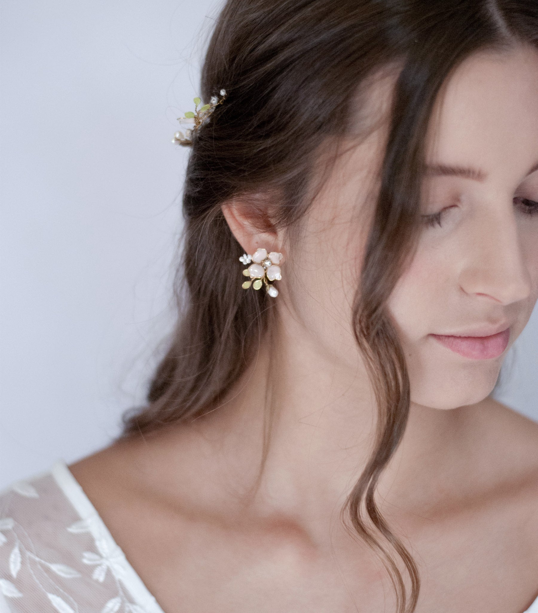 Floral bouquet earrings