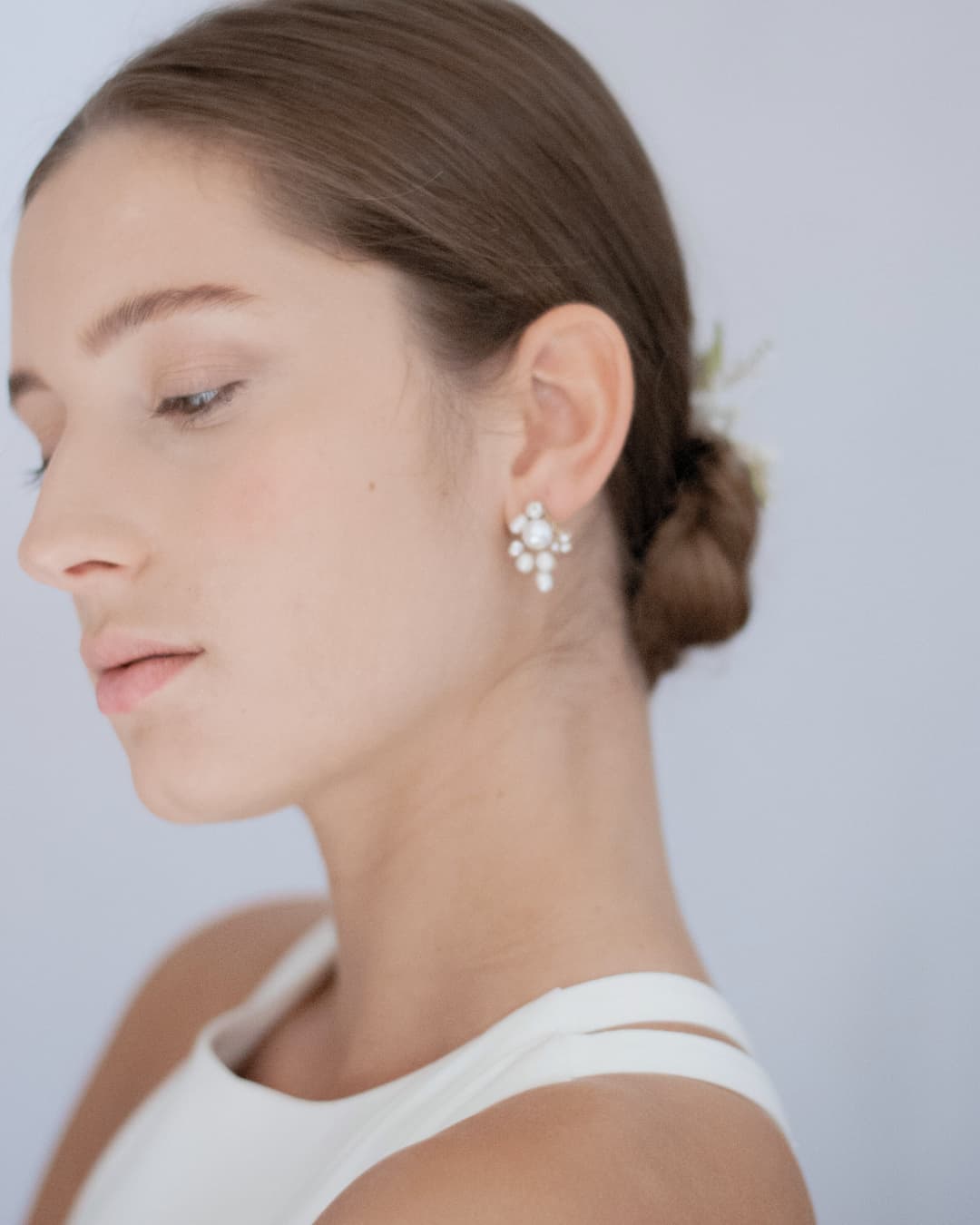 orecchini con perle naturali per la sposa elegante