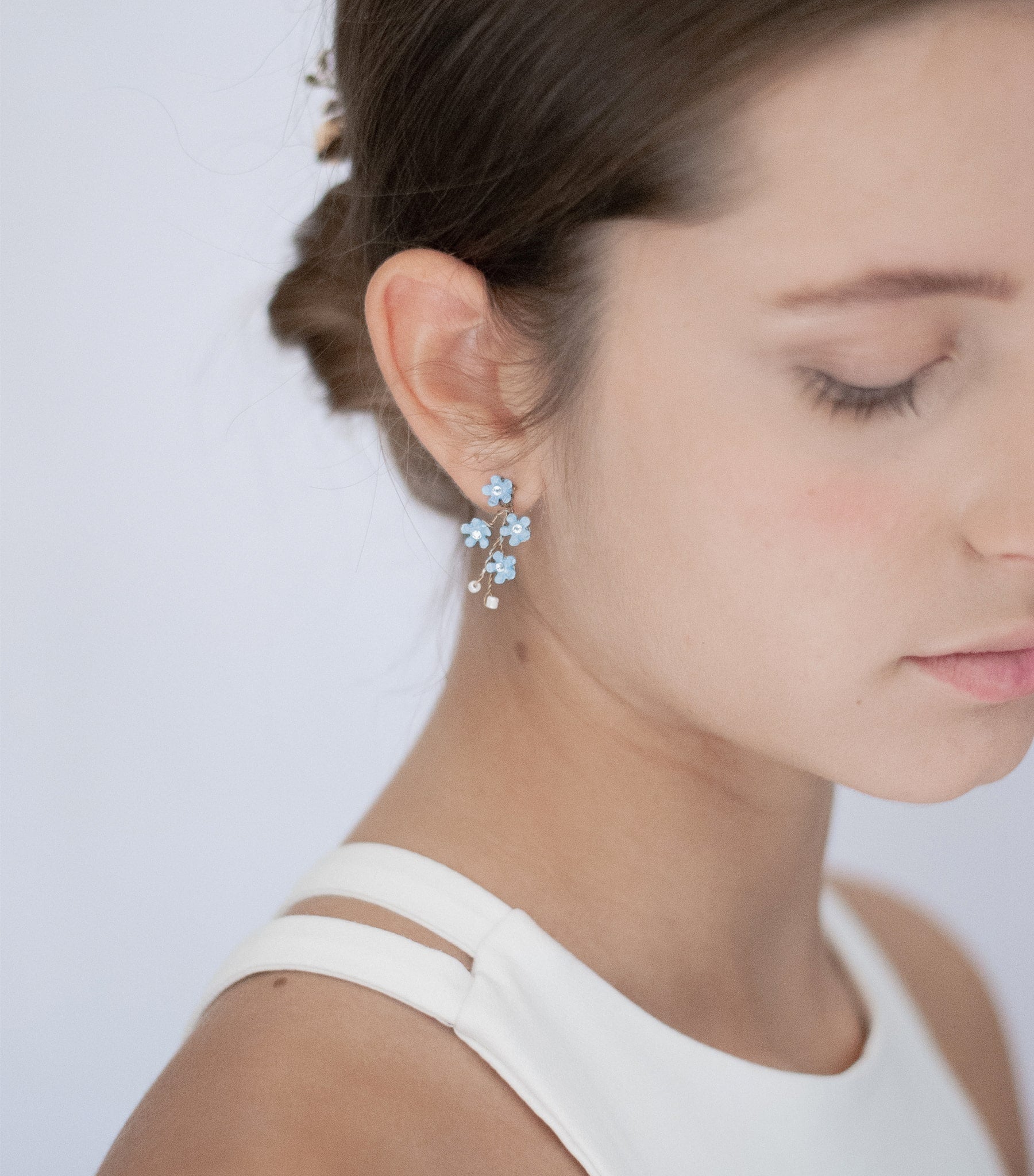 Forget-me-not earrings