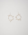 Pearl and crystal dangle earrings | Elibre handmade