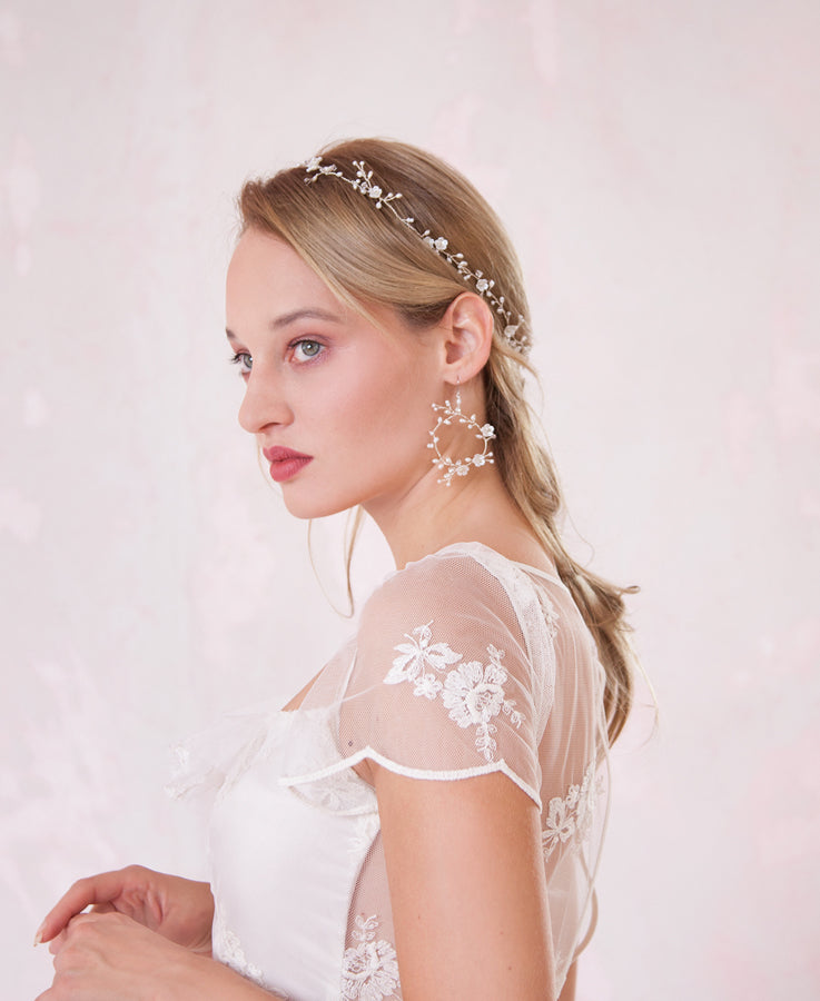 Wedding pearl vine hair accessories | Elibre handmade