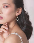 Crystal circle hoop earrings | Elibre handmade