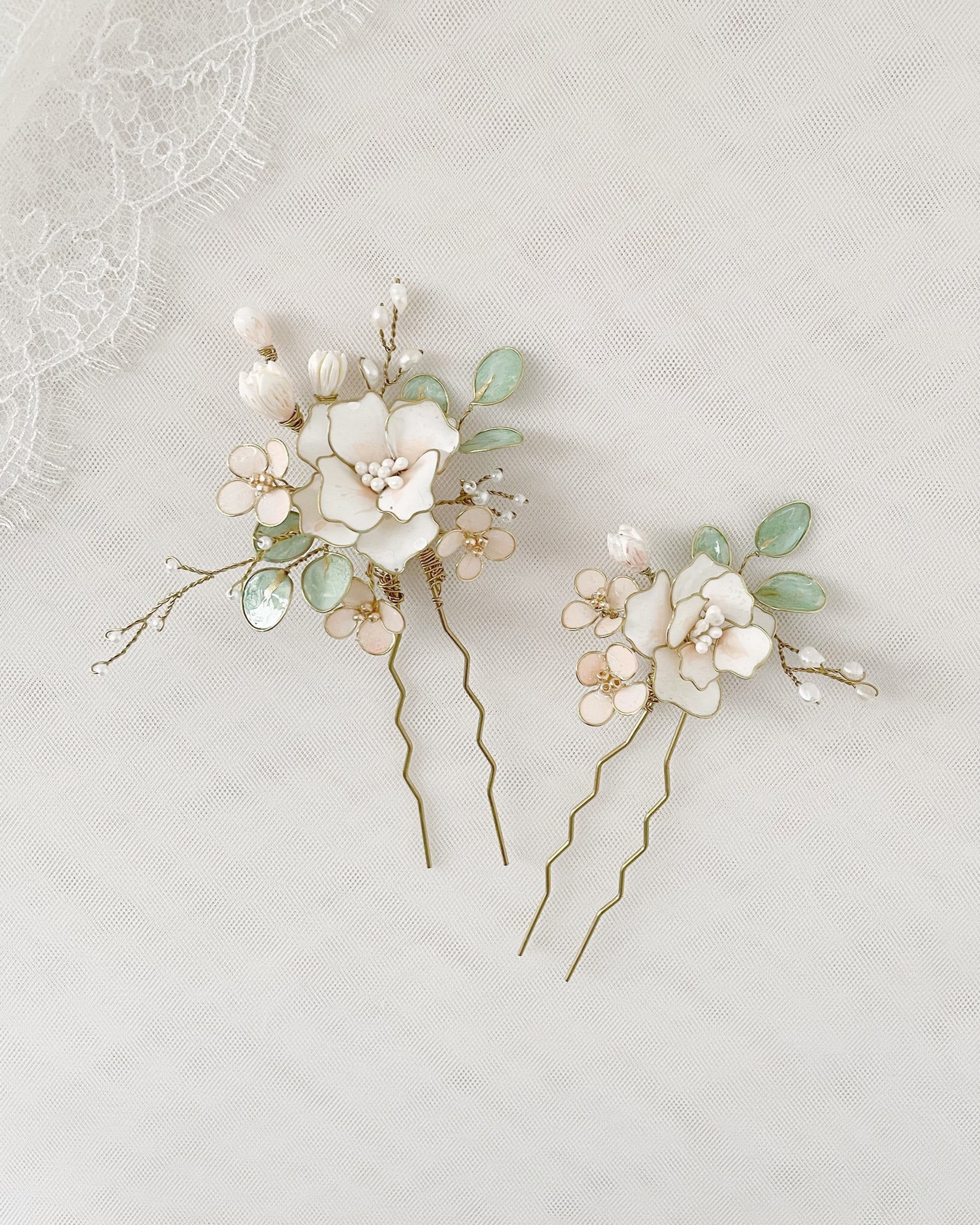 orcine bouquet peonie bianche - Set 2