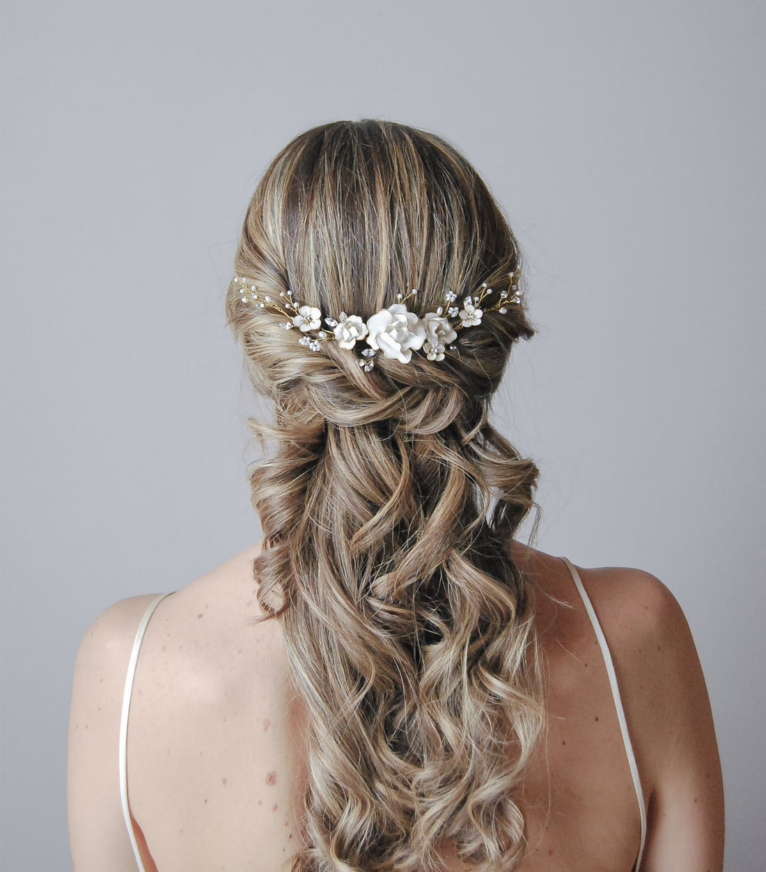 accessorio capelli sposa floreale