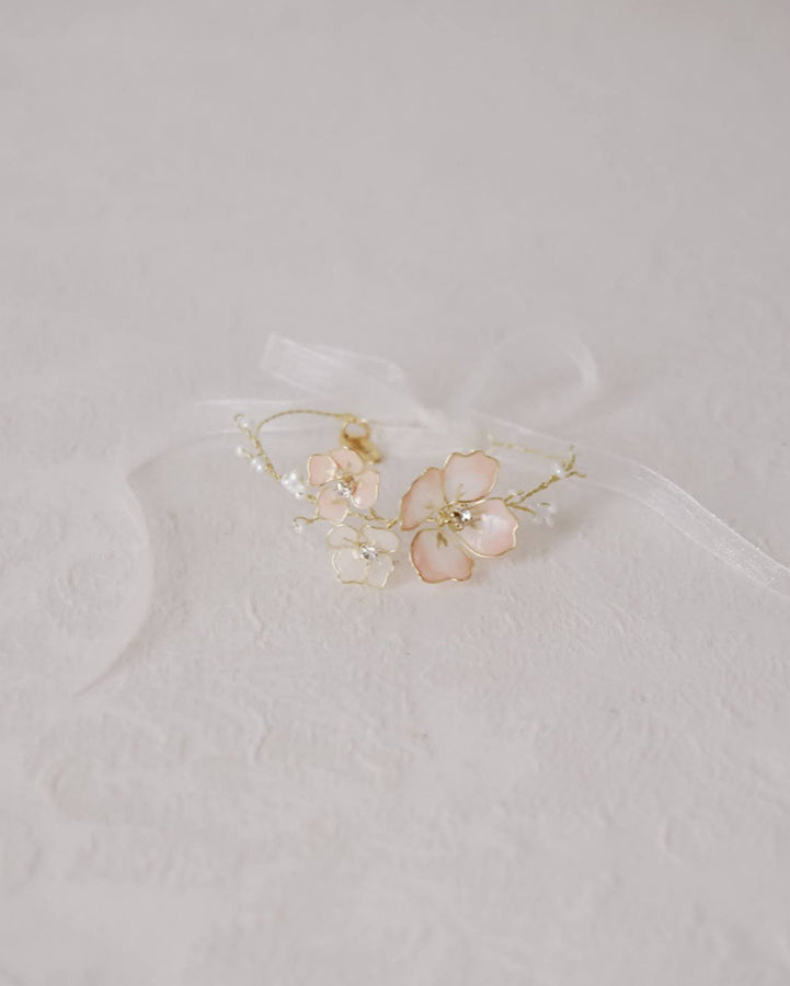 bracciale di fiori per damigelle