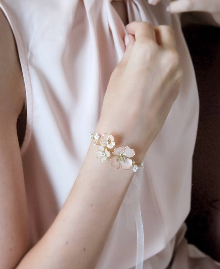 blush pink bracelet