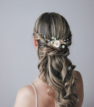 accessorio capelli botanico da sposa