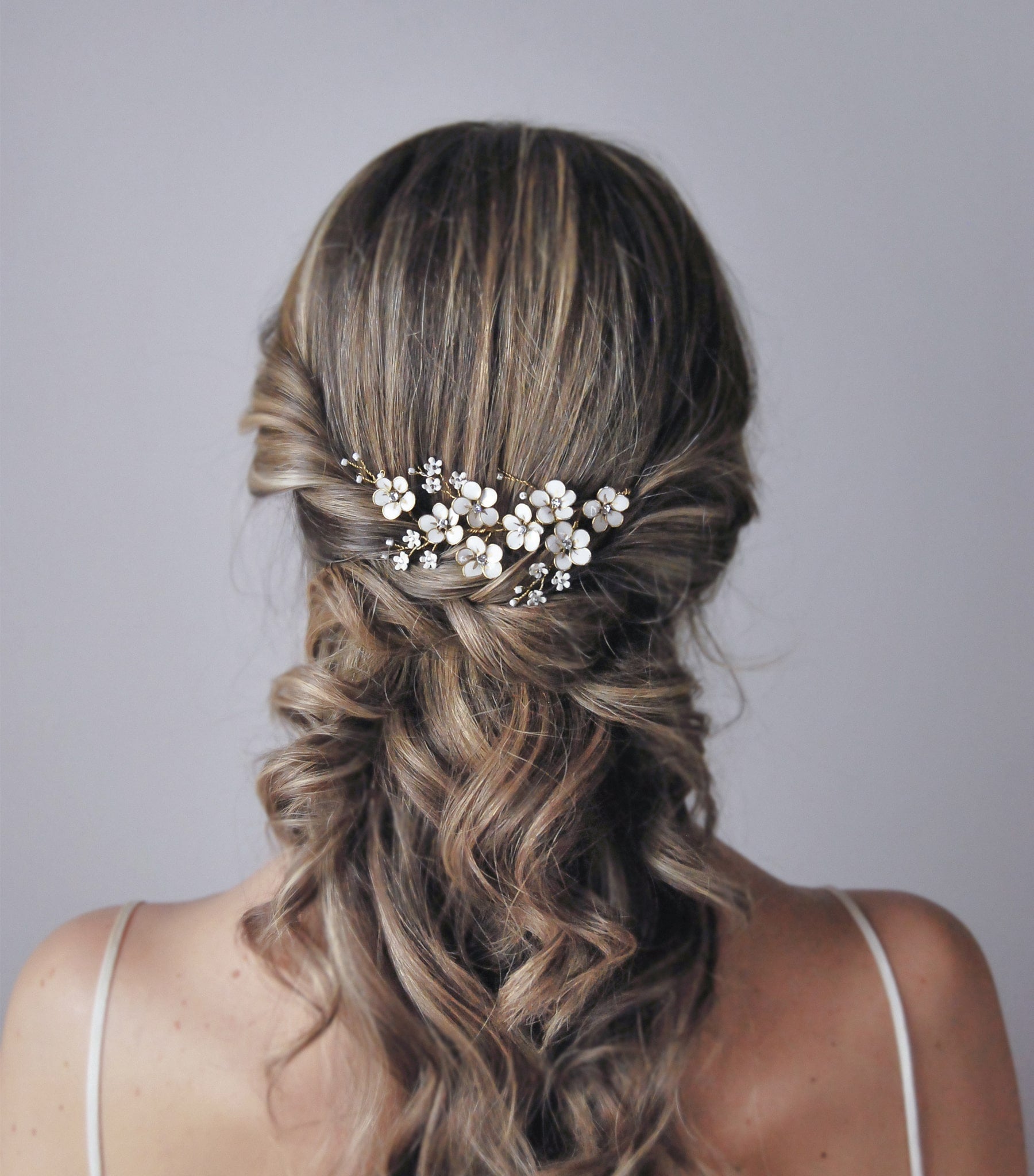 accessorio capelli sposa bianco