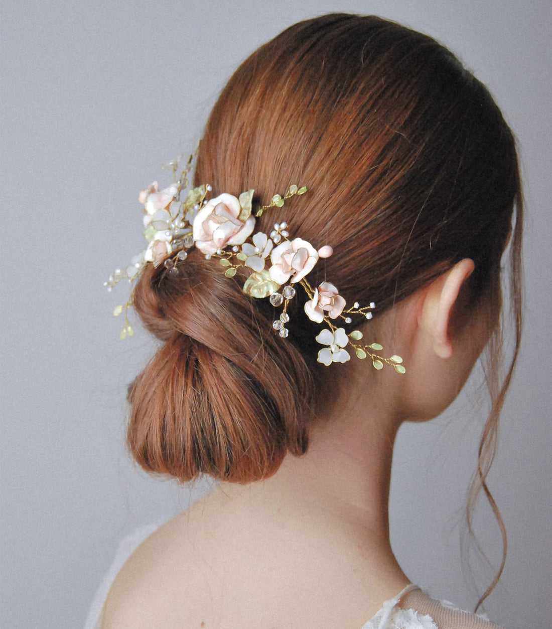 accessorio capelli sposa botanico
