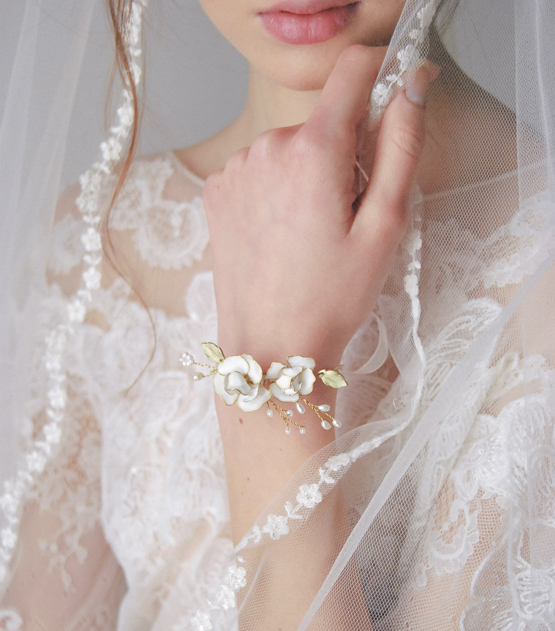braccialetto bianco sposa