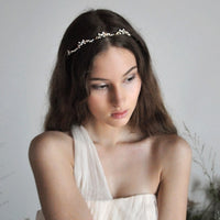 bridal opal hair crown
