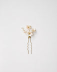 bridal pink flower hair pin