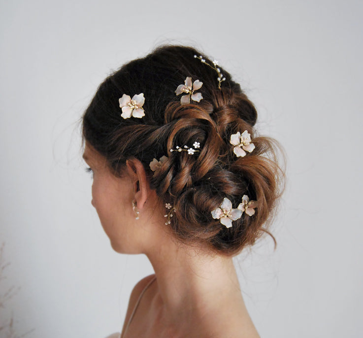 bride flower hairpieces