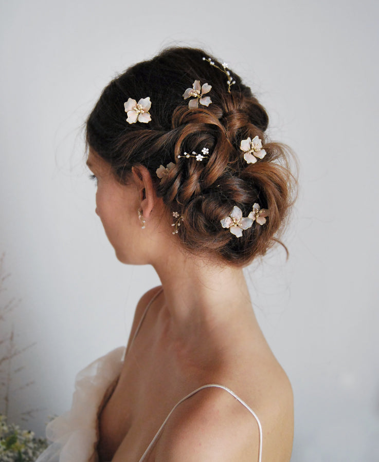 bride flower hairpieces