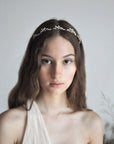 bride headband opaline