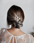 bride pink hair accessory