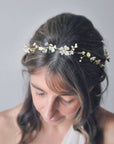 Heart petals and leaves crown