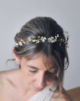 Heart petals and leaves crown