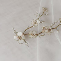 Cherry blossom branch headpiece